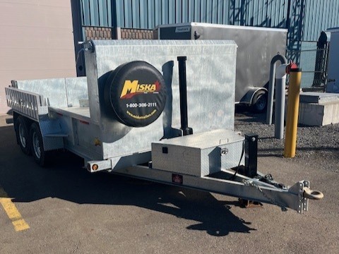2025 Miska 5 Ton Custom Galvanized Dump Trailer